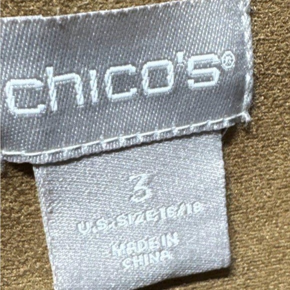 Chico's Floral Faux-Suede Trench Coat - Picture 4 of 8